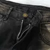 Anjamanor seksowne stylowe dżinsy z wysokim pasażem Kobieta stretch spodnie streetwear butique kobiety odzież czarne dżinsowe spodnie D35-DI30 Y220311