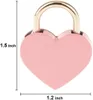 Wholesale Valentine's Pink Metal Heart Shaped Padlock Mini Lock with Key for handbag, small luggage, tiny craft diary box