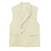 IEFB Mäns Causal Suit Vest Spring Summer Cool Black Ärmlös Waistcoat Koreanska Trend Loes Mans Kläder 9Y7149 210524