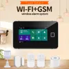 Tuya WiFi Gsm Sicherheit System Fingerabdruck Aktivierung Temperatur Und Feuchtigkeit Display 433MHz Wireless Smart Home Einbrecher Alarm