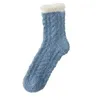Sports Socks 1/3pcs Women Winter Warm Furry Japan Style Coral Velvet Thermal Floor Year Gifts