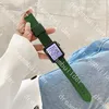 Модный дизайнерский ремешок для Apple Watterband 41mm 42 мм 38 мм 40 мм 44 мм 45 мм Iwatch 2 3 4 5 6 7 SE посадочная кожаная кожаный браслет полосы часы