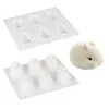 Stampi da forno Rete Forma di coniglio Mousse in silicone Stampo da dessert Strumenti per decorare torte Gelatina Caramelle Stampi per gelato al cioccolato RRB12605