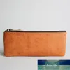 Lápis de escola Capa Geunine Couro Vintage Penal Penal Saco Grande Pencilcase Grande Para Meninas Meninos Armazenamento Artigos de Papelaria Caixa1