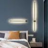 Gold/Black modern LED Wall lamp mirror light surface mount For living room restaurant bedroom wall lamp L600mm~1400mm 210724