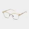 Mode Solglasögon Ramar Semi Rimless Läsa Glasögon Män Kvinnor Vintage Square Myopia Optiska Prescription Eyeglasses Koreansk Eyewear