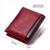 Nxy Wallet 연락처 Cartera Corta de Piel Autntica Para Mujer Monedero Pequeo Con Cremallera RFID Portatarjetas 0212