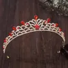 Kleine tiara's en kronen voor bruiloft bruid party crystal bloem diadems strass hoofd ornamenten mode haaraccessoires