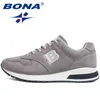 BONA New Arrival Men Running Shoes Lace Up Sport Shoes Outdoor Walking Activities Sneakers Comfortable Athletic Shoes For Men