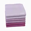 6/12PCs Fashion Square Handkerchief Men Gentlemen Classic Solid Color Pocket Cotton Towel For Year Gift Wedding Party