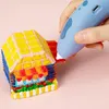 Kinder Malerei Stift Set Kreative Stereo Graffiti Werkzeug Niedertemperatur Augenschutz 3D Druck Stift + 3 Brötchen von Filament