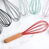 Frullino per le uova manuale rotante multifunzionale da 10 pollici Mixer per frullino da cucina multicolore Agitatore per frullatore in silicone