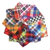 Dog Bandana Christmas Dogs Plaid Pet Scarf Triangle Bib Kerchief for Small Medium Large Xmas Birthday Gift Cotton Handkerchiefs Scarfs Accessories for Puppies Pets