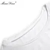 Mode Designer Suit Lente Zomer Dames Korte Mouw T-shirt Tops + Spaghetti Riem Cowboy Rok Tweedelige Set 210524
