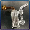 Mini Pocket Glass Oljebrännare Bong Hookah för DAB Rigs Vattenrör Små Bubbler Ash Catcher Rökning Verktyg