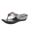 Sommer Plattform Hausschuhe Flip-Flops Mode Strand Schuhe Frau Anti-slip Echtes Leder Sandalen Frauen Schuh