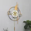 Muurklokken Nordic licht luxe woonkamer mode creatieve horloge moderne swing art Chinese stijl stille decoratieve klok
