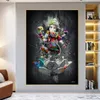 Abstracte olifanten canvas schilderij olifant god schilderijen hindoe-god Posters Ganesha poster voor woonkamer decor wall art quadro