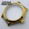 45mm gold plated case sapphire glass case fit ETA 6497 6498 Seagull ST36 movement