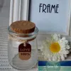 10 ADET Cork Kapakları Ile 100 ML Cam Kavanoz DIY Dilek Şişe Düğün Düğün Iyilik Disa Kavanozları Bal Pot Şişeler Puding Cam Şişe W