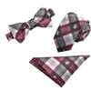 Homens laços lençol linklinks gravata bowknot conjunto para casamento negócios vestido gravata homem gravatas casamentos acessórios 3 pcs / setzyy1062