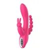Nxy Sex Vibrators 12 Function G-spot and P-spot Anal Triple Curve Chargeable Dildo for Women Clit Stimulator 1208