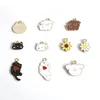 20st Cute Mix Enemal Cat Charms DIY smycken gör djur charms pendants för halsband örhängen tillbehör