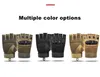 Fingerless Tactical Gloves Army Military Police Knuckle Protective Outdoor Gloves Climbing Cycling Glove Touchscreen for Men Women