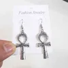 Egyptian Big Ankh Cross Dangle Drop Earrings for Women Vintage Fashion Statement Jewelry Minimalist Gothic Goth Accsori