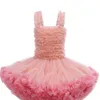 Letnie Dzieci Dziewczyny Dress Sling Tutu Princess Dresses Cute Style Dzieci Moda Ubrania E0666 210610