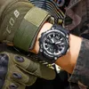 Sanda Fashion Męskie zegarki Dual Display Digital Quartz Wristwatch Wodoodporny Wojskowy Zegarek Dla Mężczyzn Zegar Relogios Masculino G1022