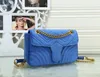 2022 Fashion Wavy Love heart Designer-Marmont velvet bags handbags women shoulder bag designer handbags purses chain fashion crossbody bag