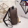 Designerski plecak damski z górnym uchwytem torba Crossbody Skórzany pasek na ramię kwiatowa torebka elegancka klamra Travel Outdoor Sports Back Pack