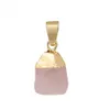 Reiki Healing Crystal Stone Pendant Halsband Oregelbundna Naturliga Rå Ametyst Ädelsten Halsband För Kvinnor