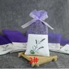 Saco de Saquinho de Algodão Roxo Organza Lavanda Faça Você Mesmo Flor Seca Bursa Doce Guarda-Roupa Saco de Presente à Prova de Molde Saco de Fragrância Atacado DH2039