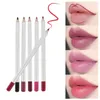 21 Colors Waterproof Lip Liner Pencil Lipliner Contour Matte Lipstick Pen Long Lasting Retro Red Color No Logo