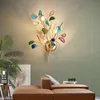 Lampes murales moderne créatif couleur branche d'agate lampe à Led luxe chambre chevet salon allée couloir décor intérieur