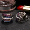 Позолоченные гвоздики серьги моды дизайнер ювелирные изделия женщина изысканный простой полный алмаз кольцо леди серьги подарок