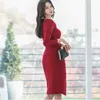 Qiu Dong Han Edition odla sin moral av hög midja Socialite klänning strapless sexig aura med drottning 210602