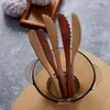 Holz Steak Tischmesser Toast Brotschneider Messer Kuchen Sahne Schaber Butter Käse Dessert Schaber Multi Küchengeschirr BH6077 TYJ