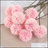 Festivo Partido Suprimentos Jardim Decorativo Flores Grinaldas 6 pcs Seda Artificial Hydrangea Flor Simation Bola Crisântemo Daisy Home Deco