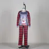 Aile Eşleştirme Kıyafetler Noel Maç Anne Kızı 2 adet Baba Oğlu Giysi Pijama Erkek Kız Setleri Kadın Erkek Ev Tops Pantolon Bebek Tulum QZZW133