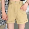 High Waist Demin Women Shorts Summer Causal Bottoms Fashion Elegant Wide Leg Short Feminimos 6G685 210603