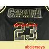 No. 23 2020 North Carolina Black Gold Basketball Jersey Broderie XS-5XL 6XL