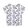 Springen meters Cartoon Dieren T-shirts voor Jongens Meisjes Zomer Katoenen Kleding Mode Leuke Baby Tees Tops 210529