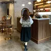 Fashion Women 3 Pieces Set White Lace Up Shirt Hollow Out Floral Vest Black Long Skirt Elegant Suit Lady Outfit 210601