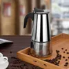 Stainless Steel Coffee Pot Mocha Espresso Latte Percolator Stove Coffee Maker Pot Percolator Drink Tool Cafetiere Latte Stovetop 210330