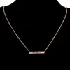 2021 Collana di moda di personalità Oro rosa Argento Barra a forma di freccia Amore rettangolare Lega di marca Gioielli regalo femminile