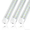 8ft LED-winkelverlichting 8 voet Koeler Deur Vriezer Verlichtingsarmatuur SMD5730 150W 15000LM V Vorm Fluorescerende buizen Licht Clear Cover