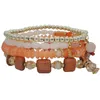 Bangle Bohemian Pearl Crystal Armband Handgjorda Naturliga Fot Smycken För Kvinnor Multiplayer Barefoot Chain Ben